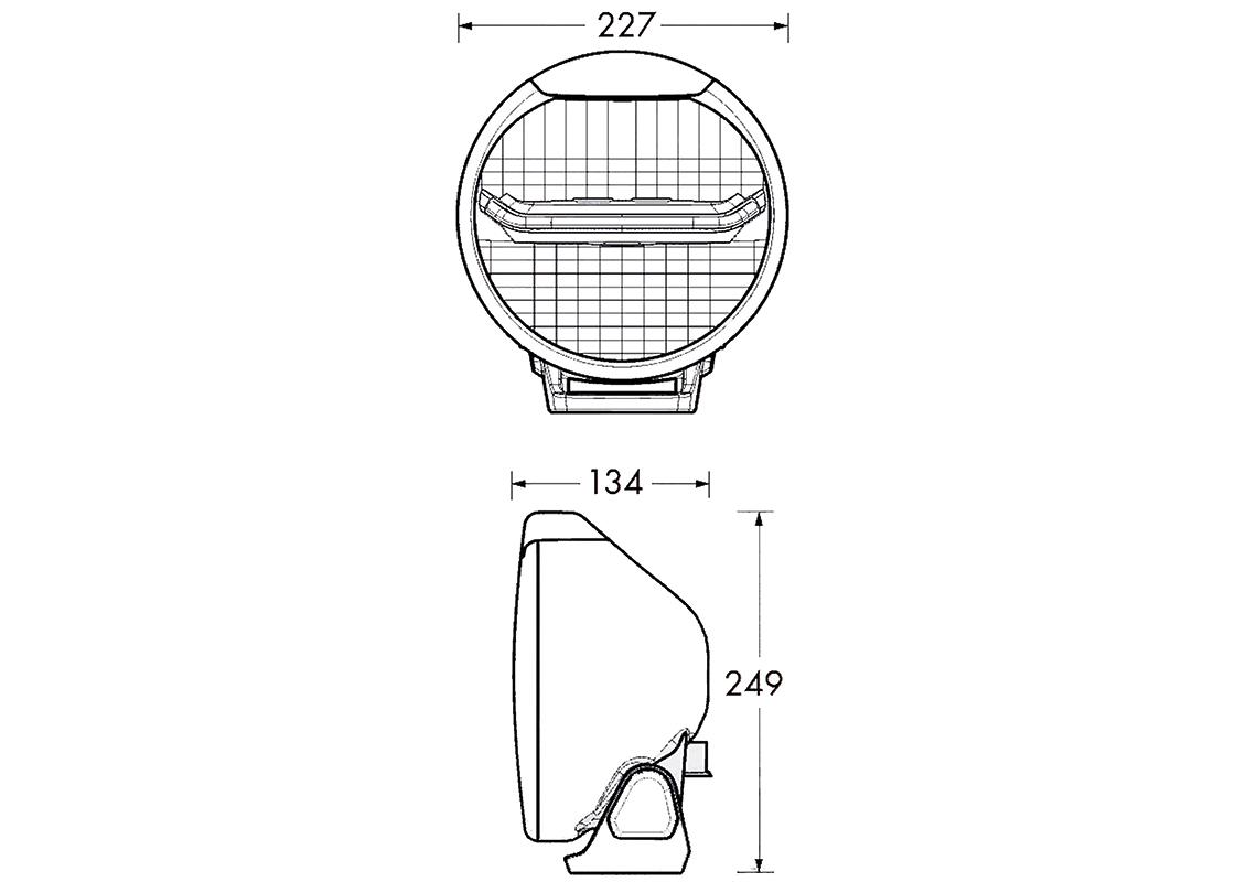 Auxiliary light LED 12/24V